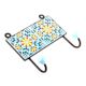 Turquoise And Yellow Sunflower Ceramic Tiles Hooks